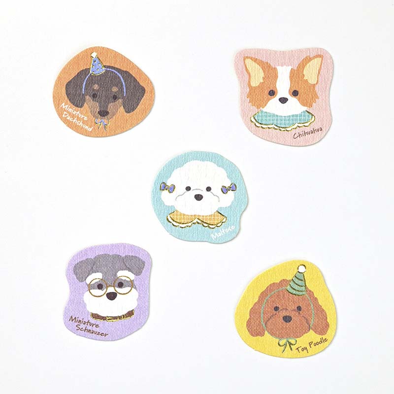 Stickers Flake Happy Dogs