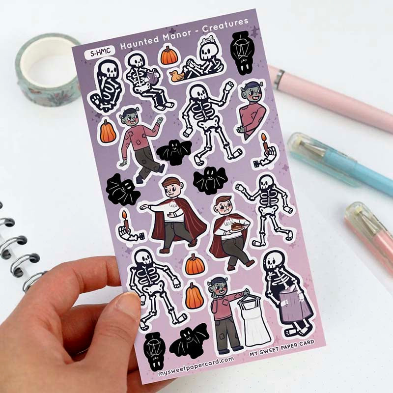 Stickers Haunted Manor Creatures