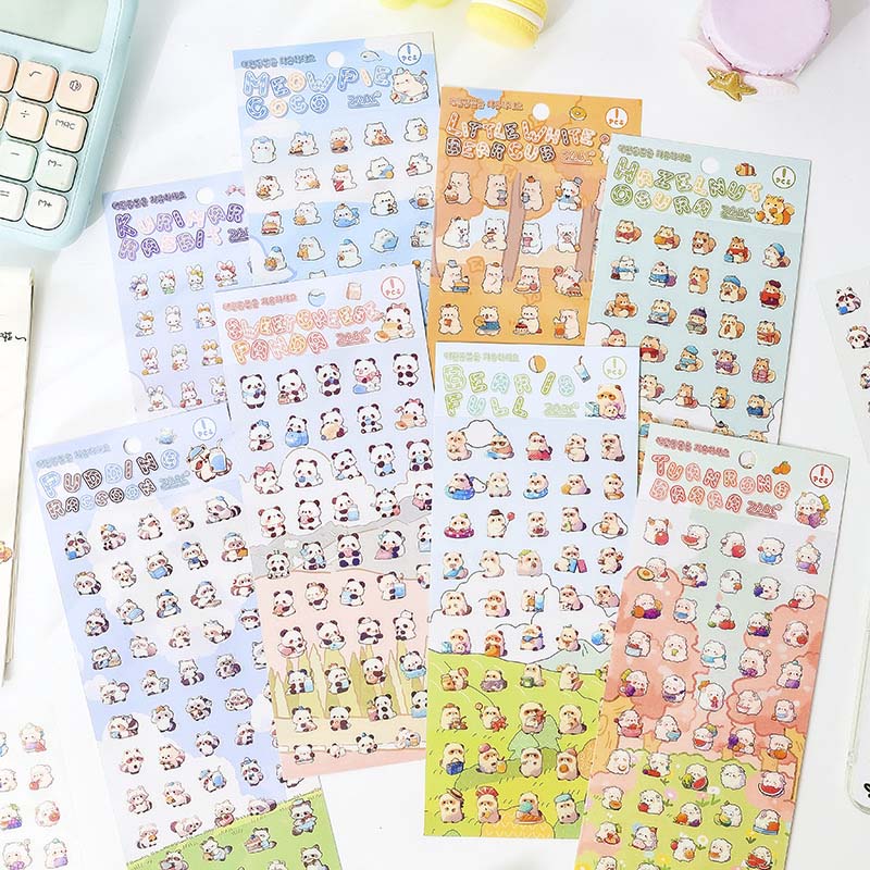 Stickers Healing Pets Tuan Rong Mie Mie