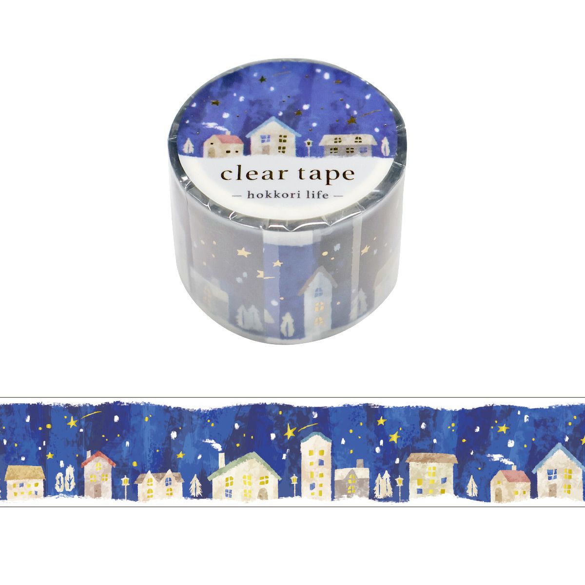 Clear PET Tape Hokkori Life Night Town
