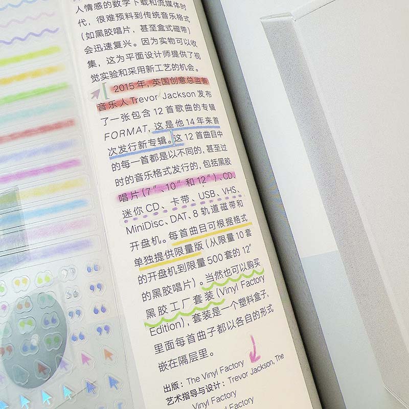 Stickers Hot Stamping And Sparkling Mark Mark