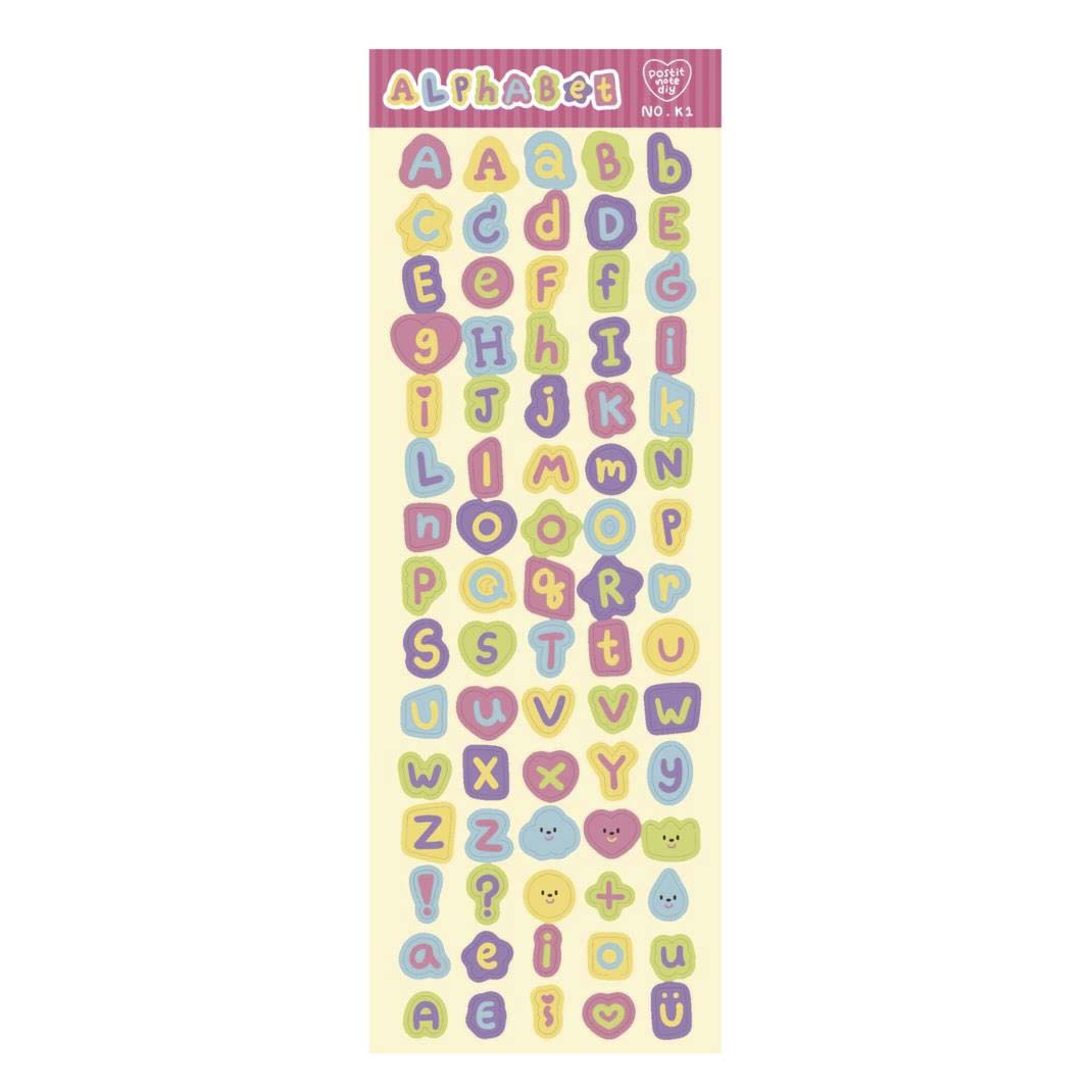 Stickers K1 Alphabet