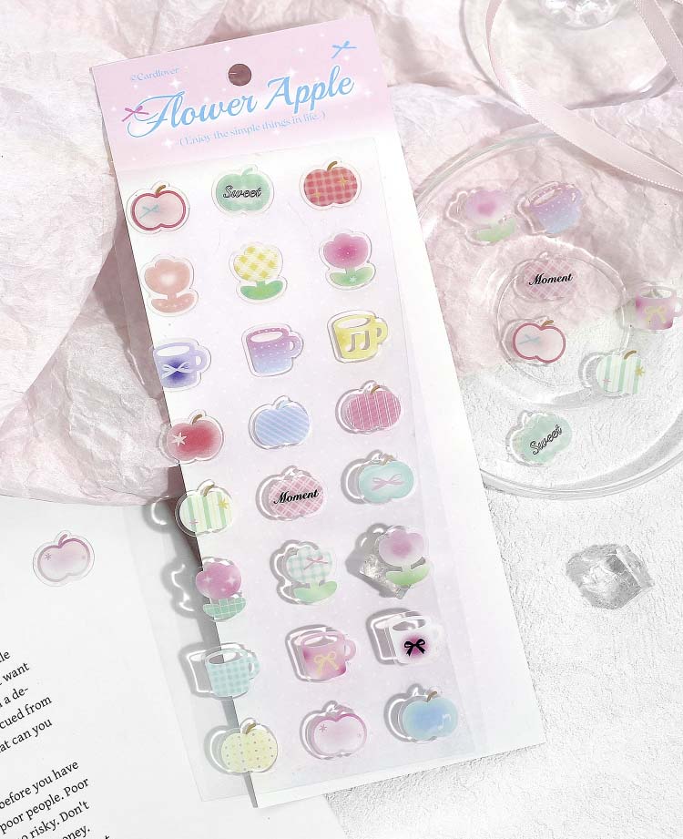 Stickers Kirakira Land Flower Apple