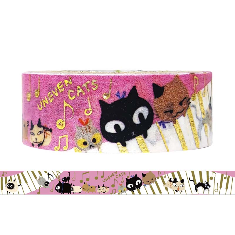 Washi Tape Kirapika Uneven Cats