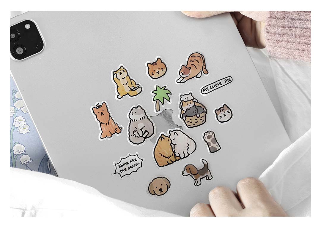 Stickers Kittens And Puppies 3D Doggie Company