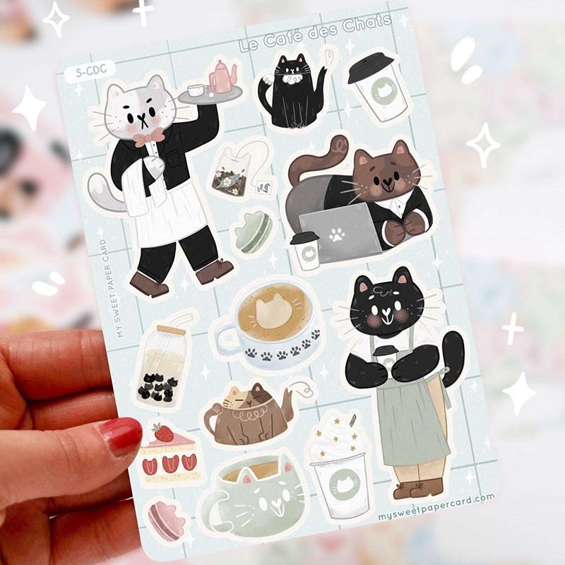 Stickers Le Café des Chats