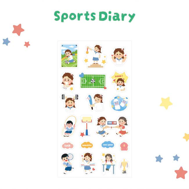 Stickers Learning Artists Sports Diary