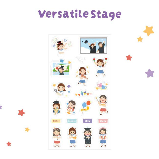 Stickers Learning Artists Versatile Stage