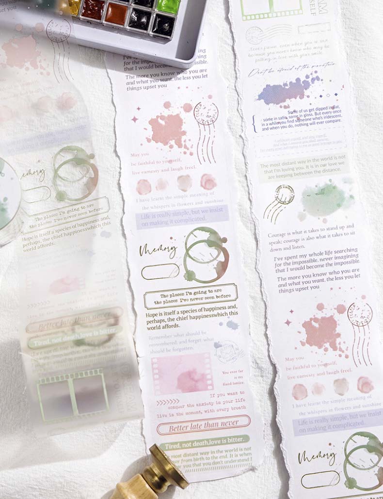 PET Tape Life Palette Poetry Smudge