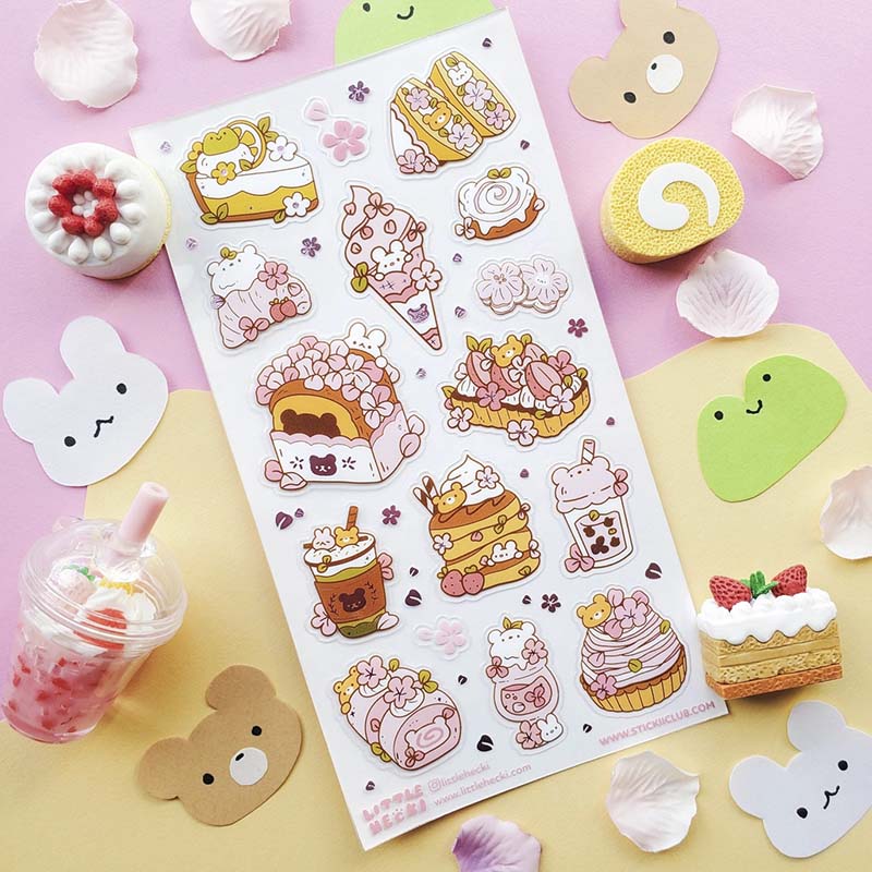 Stickers Pastel Sakura Sweets