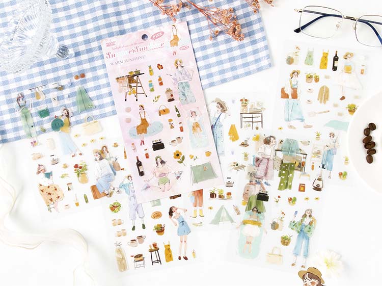 Set de Stickers Live Up To Time Summer Sunshine (6pc)