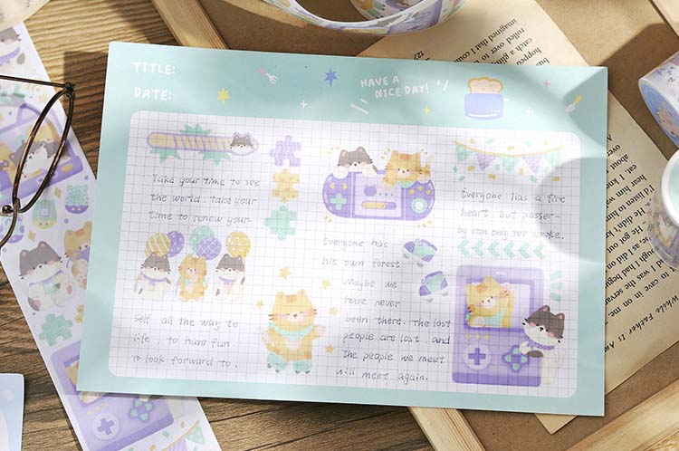 Washi Tape Lively Forest Island Cats