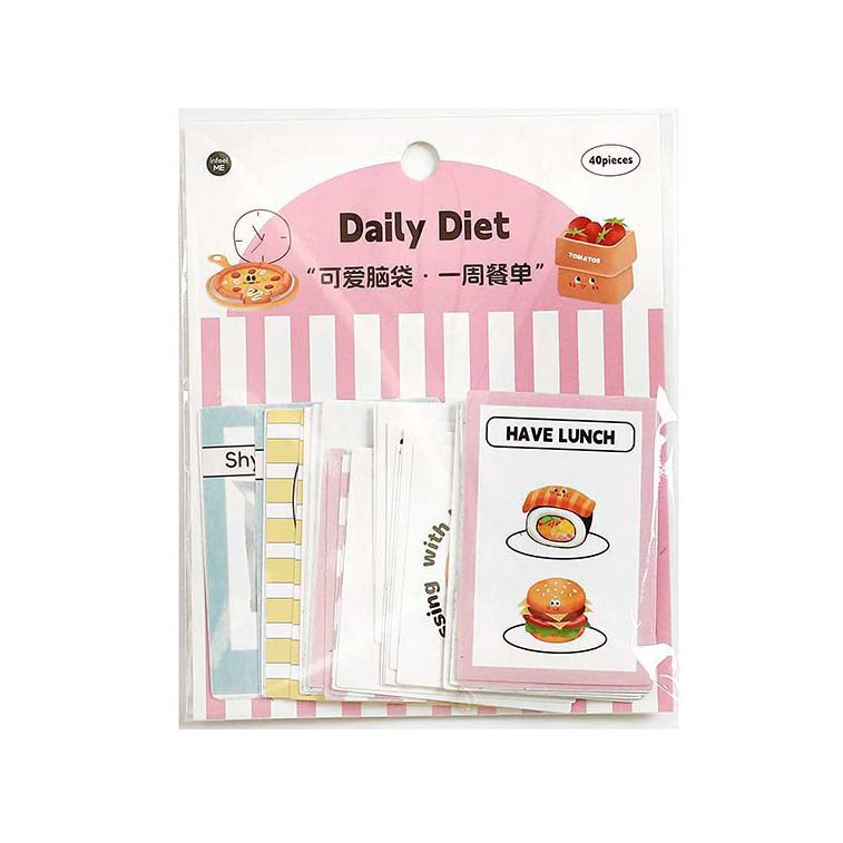 Stickers Lovely Head Daily Diet