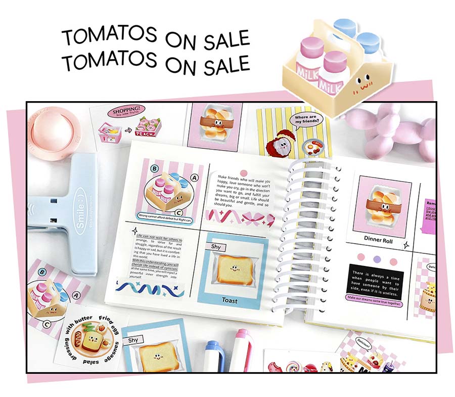 Stickers Lovely Head Daily Diet