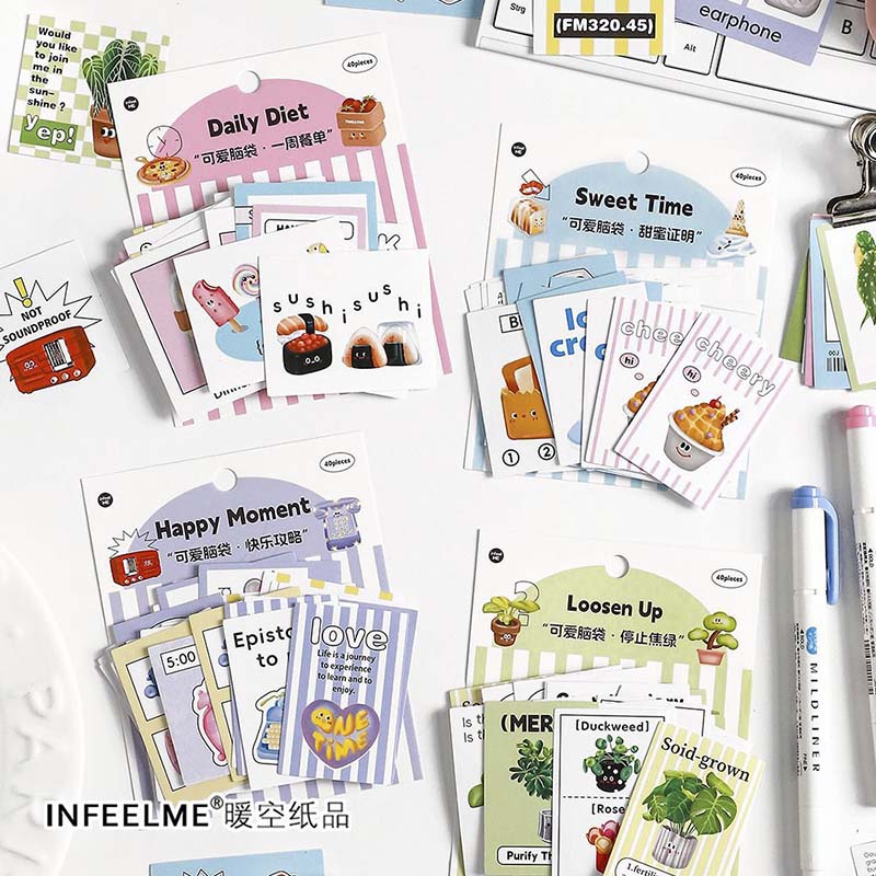 Stickers Lovely Head Daily Diet