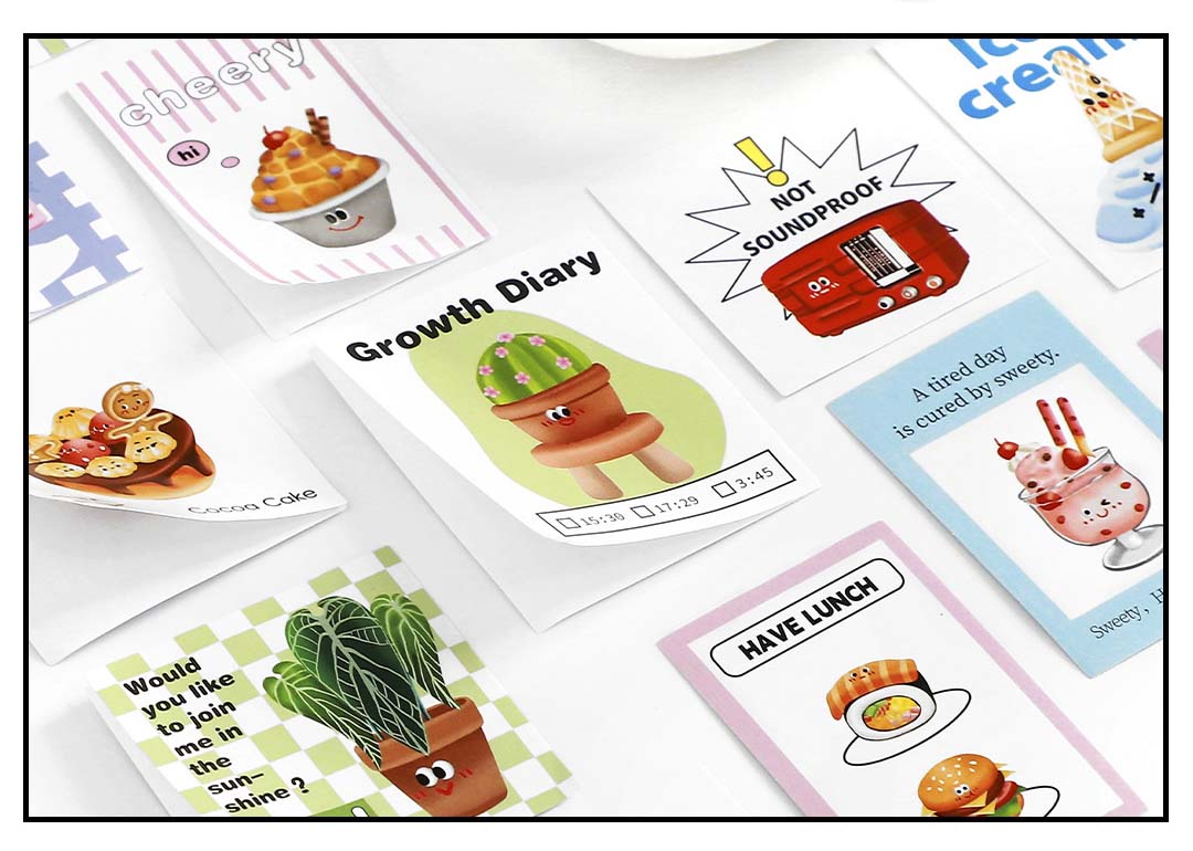 Stickers Lovely Head Daily Diet
