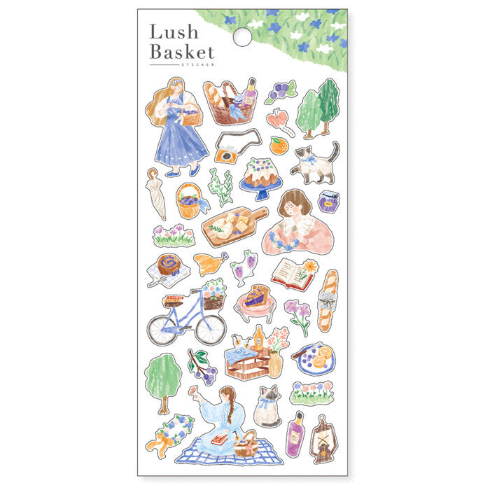Stickers Lush Basket Blue