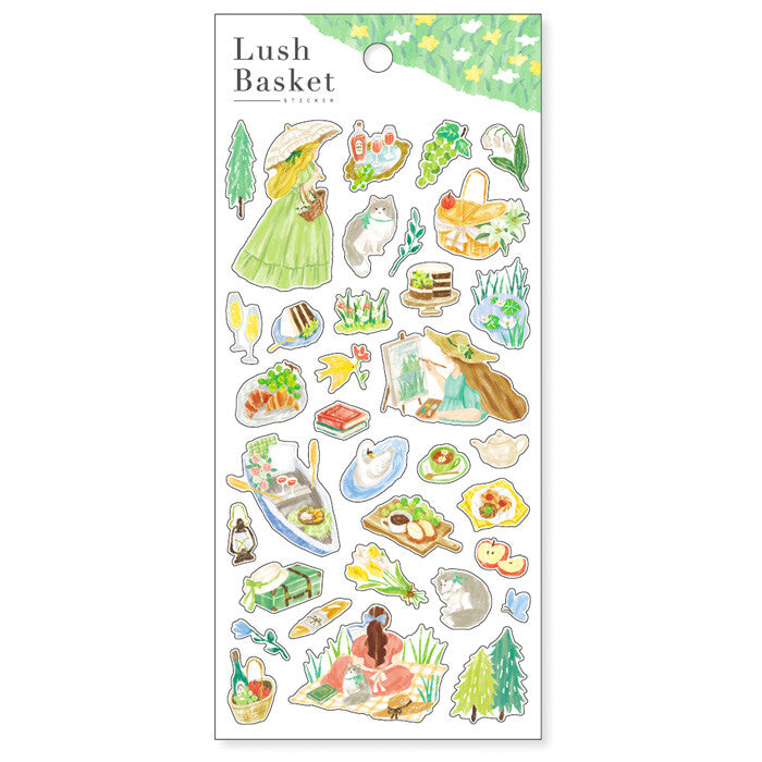Stickers Lush Basket Green