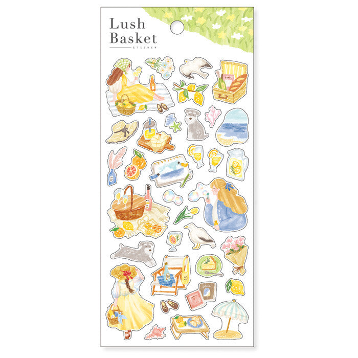 Stickers Lush Basket Yellow