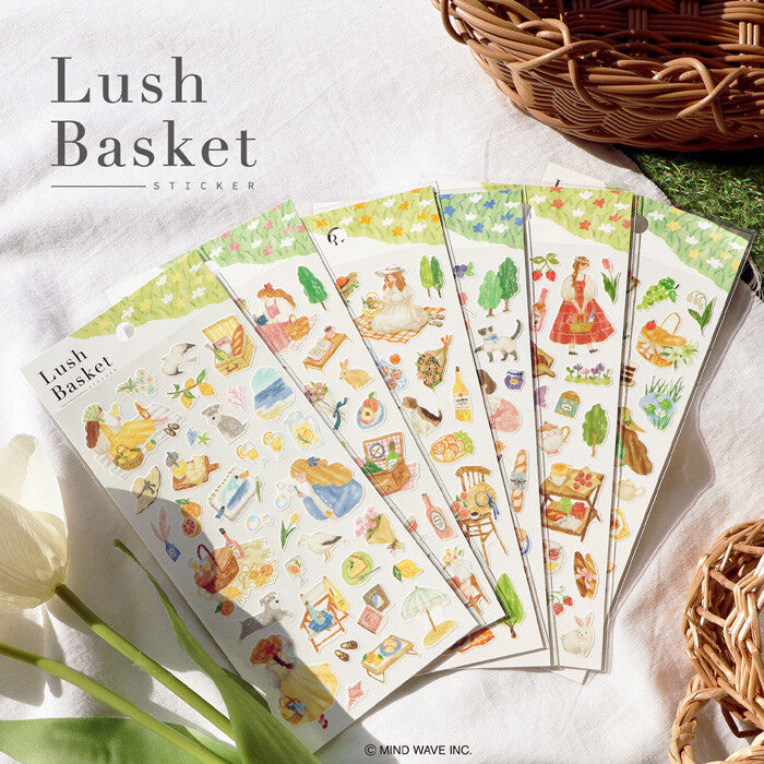 Stickers Lush Basket Green