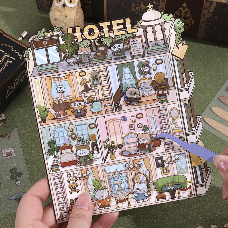 Stickers Escenario 3D Magic Student Hotel