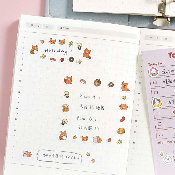 Stickers Midoo Land Mini Autumn Buddies