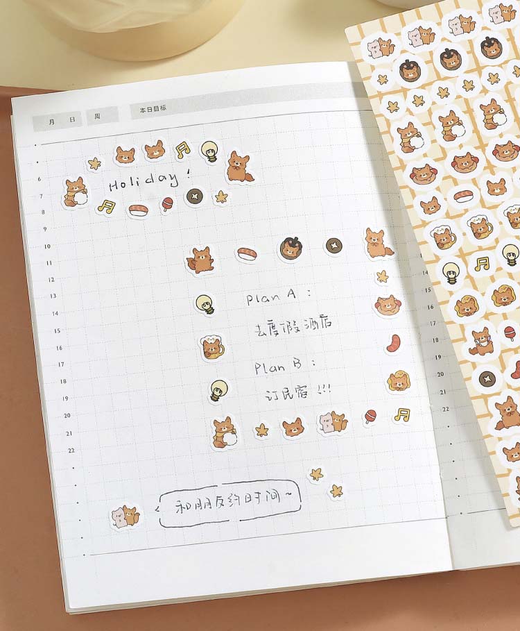 Stickers Midoo Land Mini Autumn Buddies