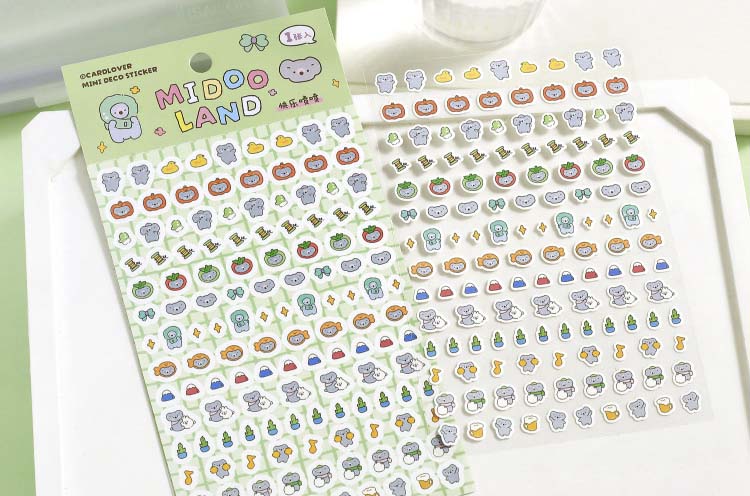 Stickers Midoo Land Mini Happy Puff