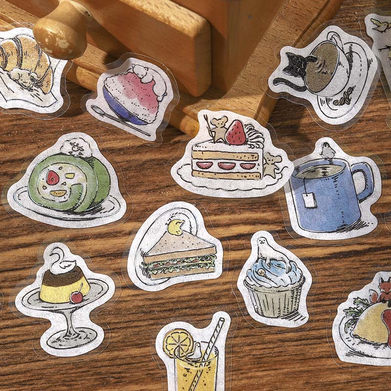 Stickers Mini Animals Cafe