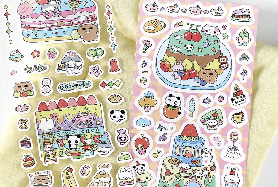 Stickers Miniature Planet Cake World