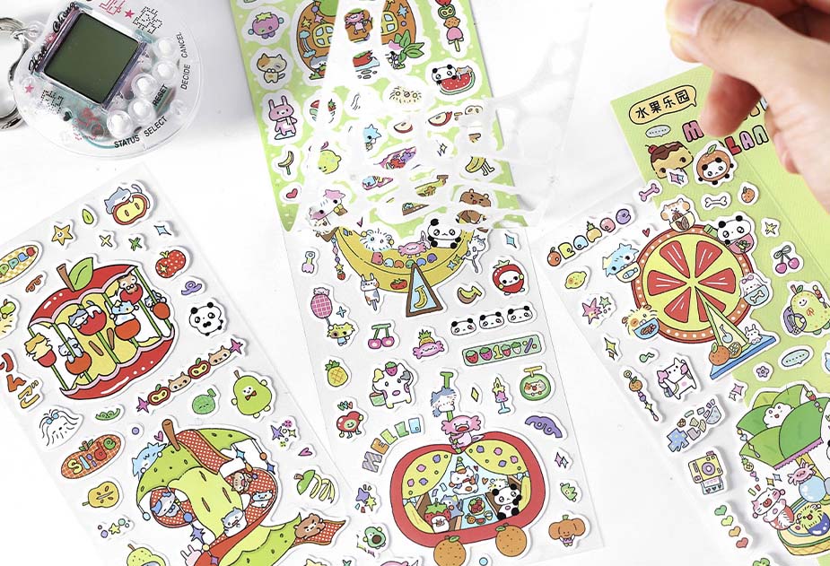 Stickers Miniature Planet Fruit Garden