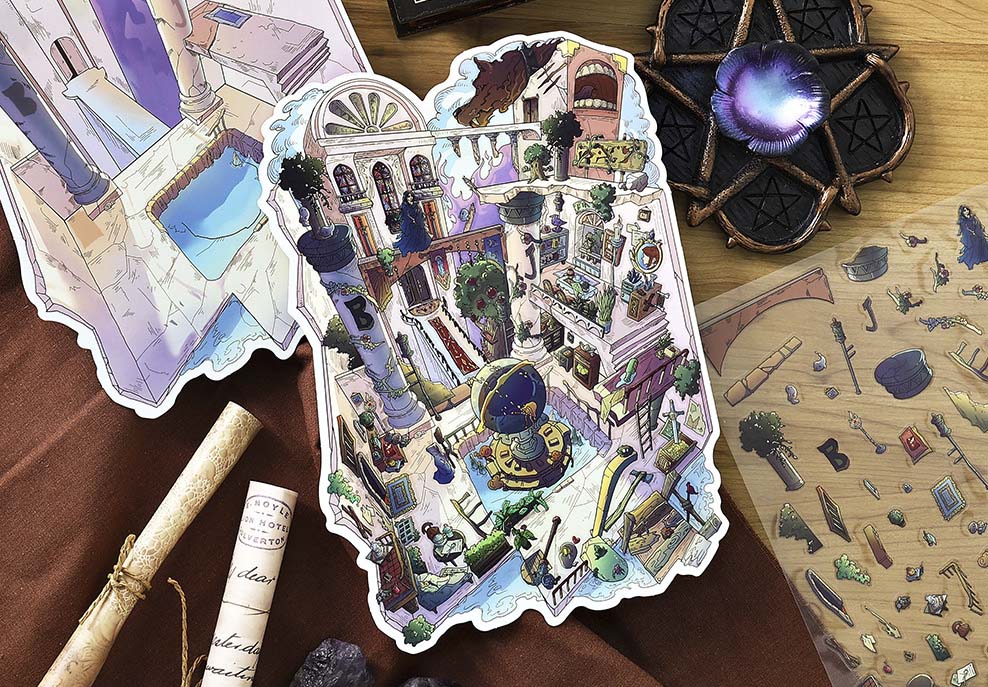 Stickers Escenario 3D My Little Room V14 The High Priestess