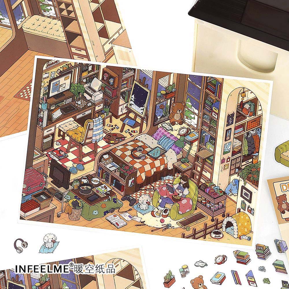 Stickers Escenario 3D My Little Room V15 P People Room