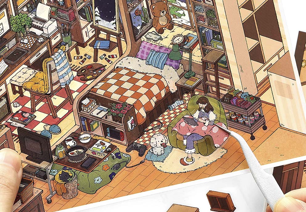 Stickers Escenario 3D My Little Room V15 P People Room