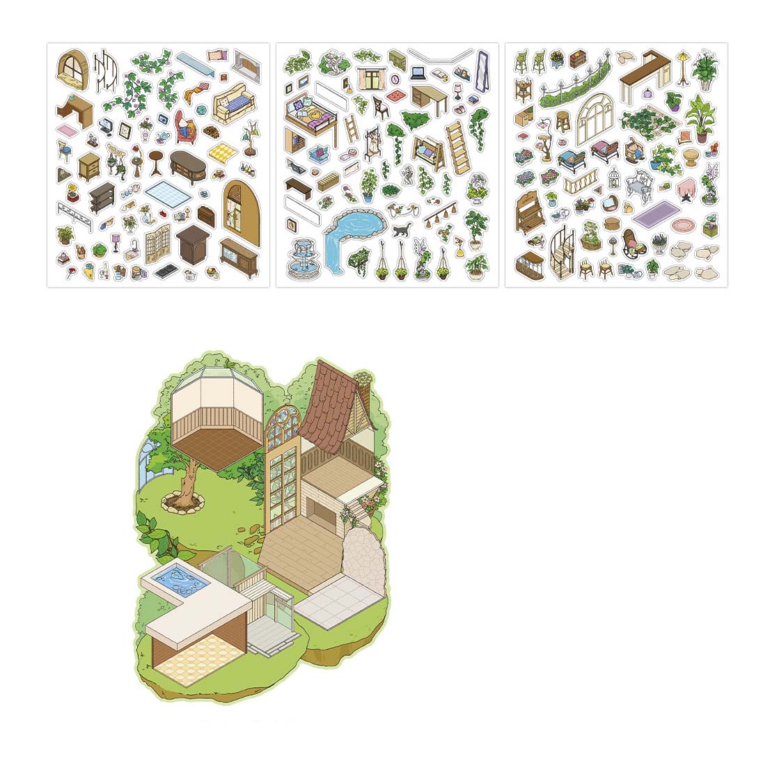 Stickers Escenario 3D My Little Room V5 Forest House