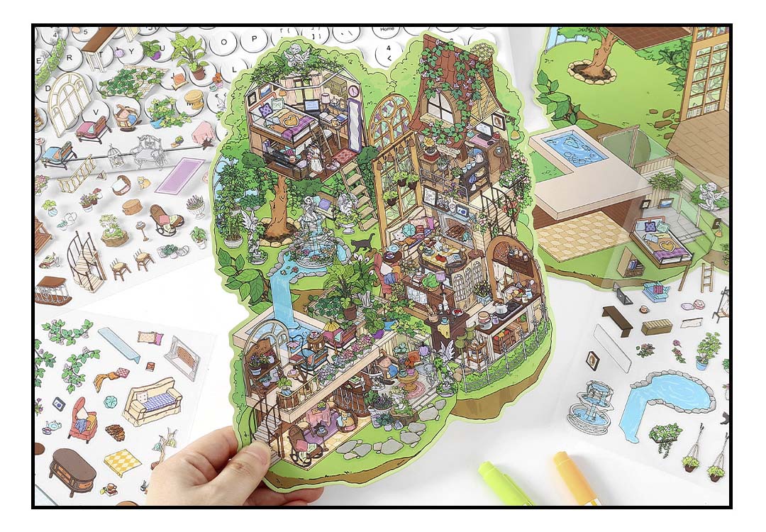 Stickers Escenario 3D My Little Room V5 Forest House