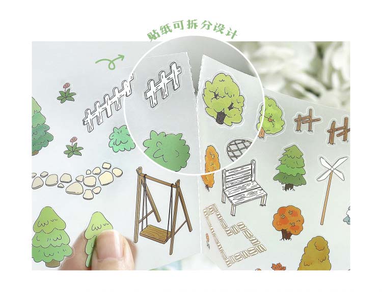 Stickers Escenario 3D My Mini World Coffee Shop
