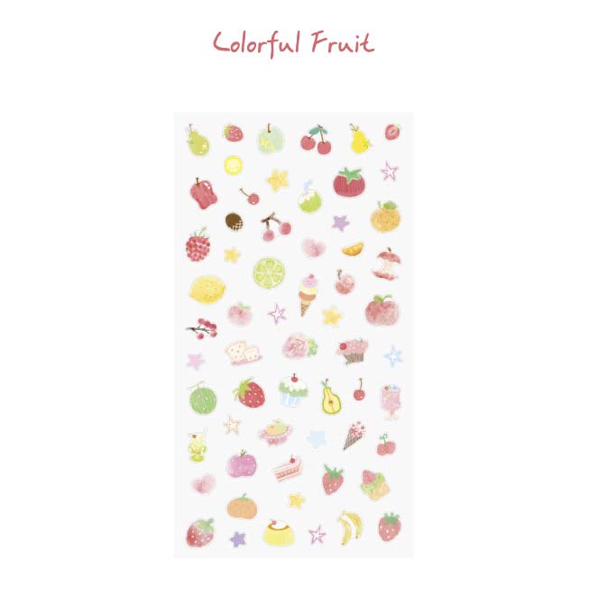 Stickers Natural Cute Friends Colorful Fruit