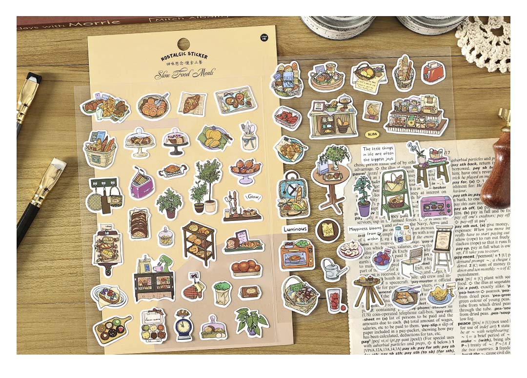 Stickers Nostalgic Slow Food Meals
