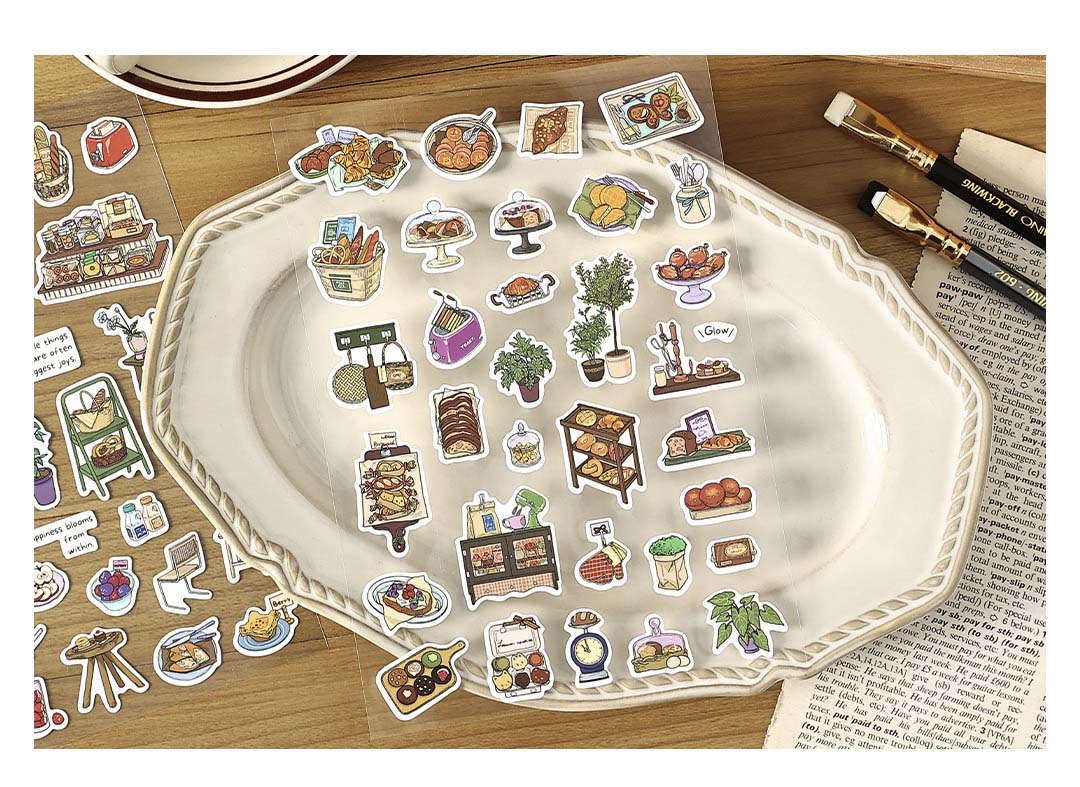 Stickers Nostalgic Slow Food Meals