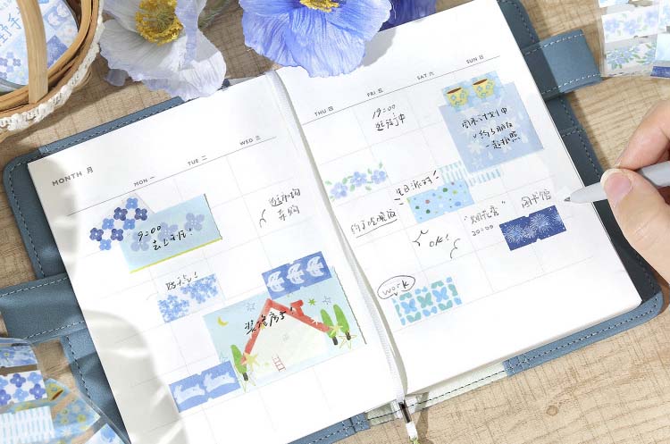 Stickers en Rollo Notes From The Mountain Blue and Sky