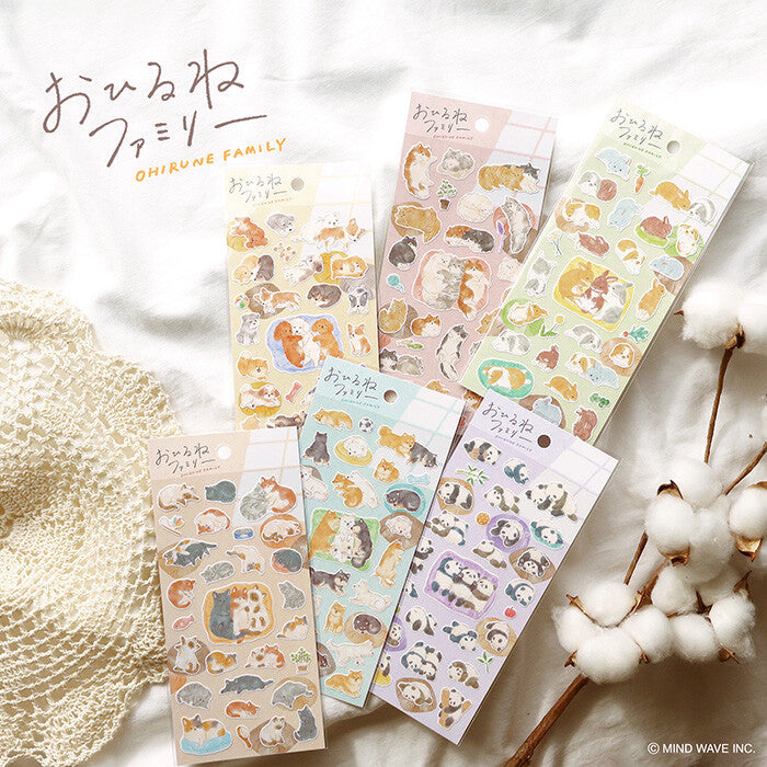 Stickers Ohirune Family Nekoyama