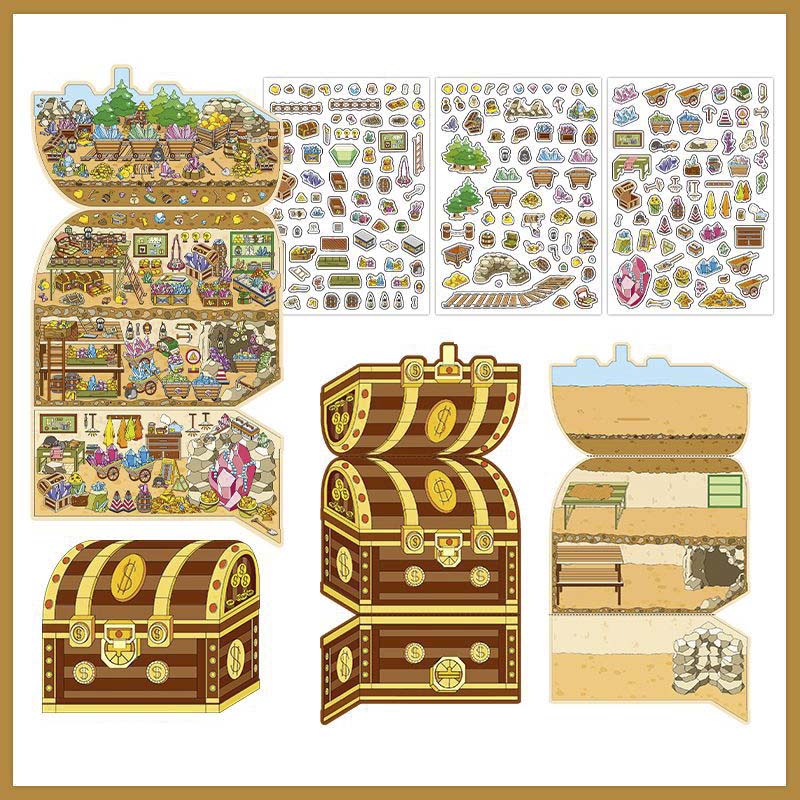 Stickers Escenario 3D Open Today V11 Treasure Hunting