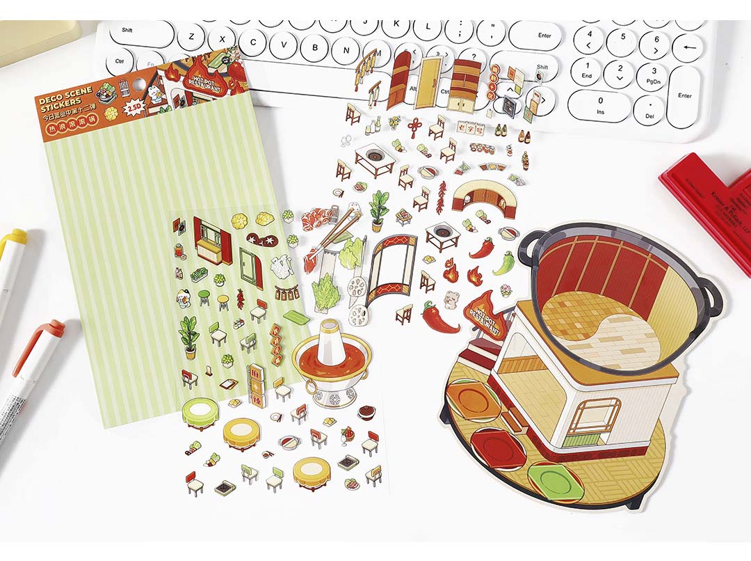 Stickers Escenario 3D Open Today V12 Hotpot