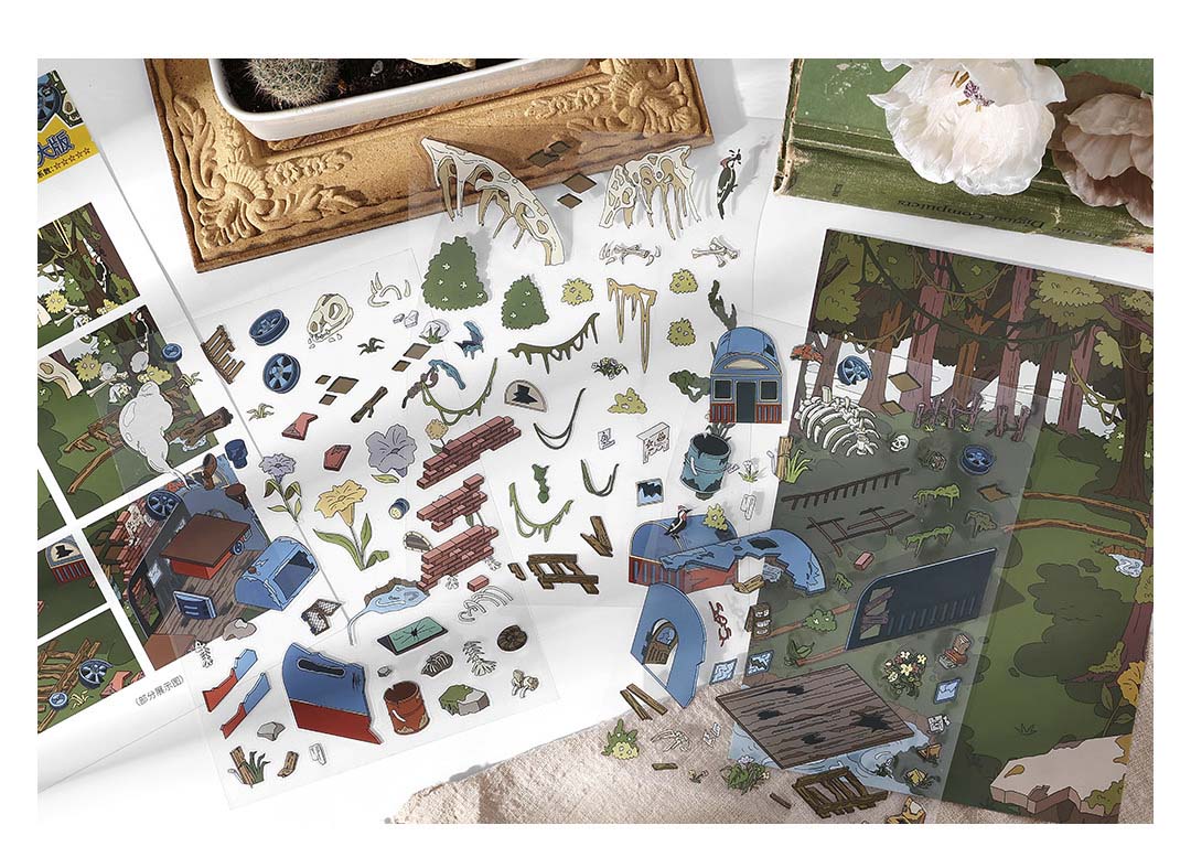 Stickers Escenario 3D Open Today V15 Forgotten Forest