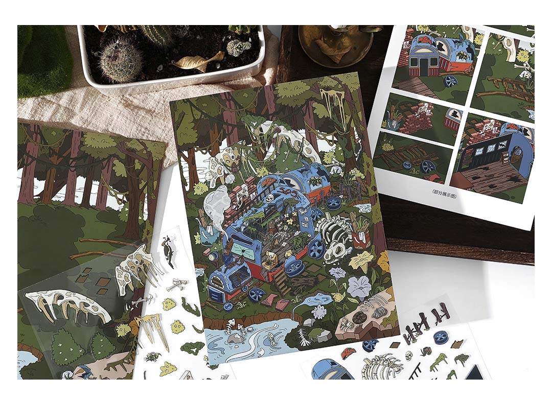 Stickers Escenario 3D Open Today V15 Forgotten Forest