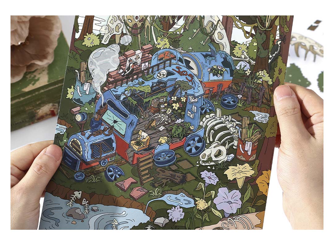 Stickers Escenario 3D Open Today V15 Forgotten Forest