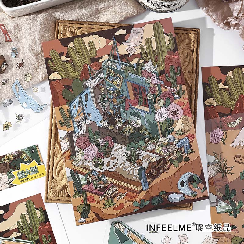 Stickers Escenario 3D Open Today V15 Rotten Desert