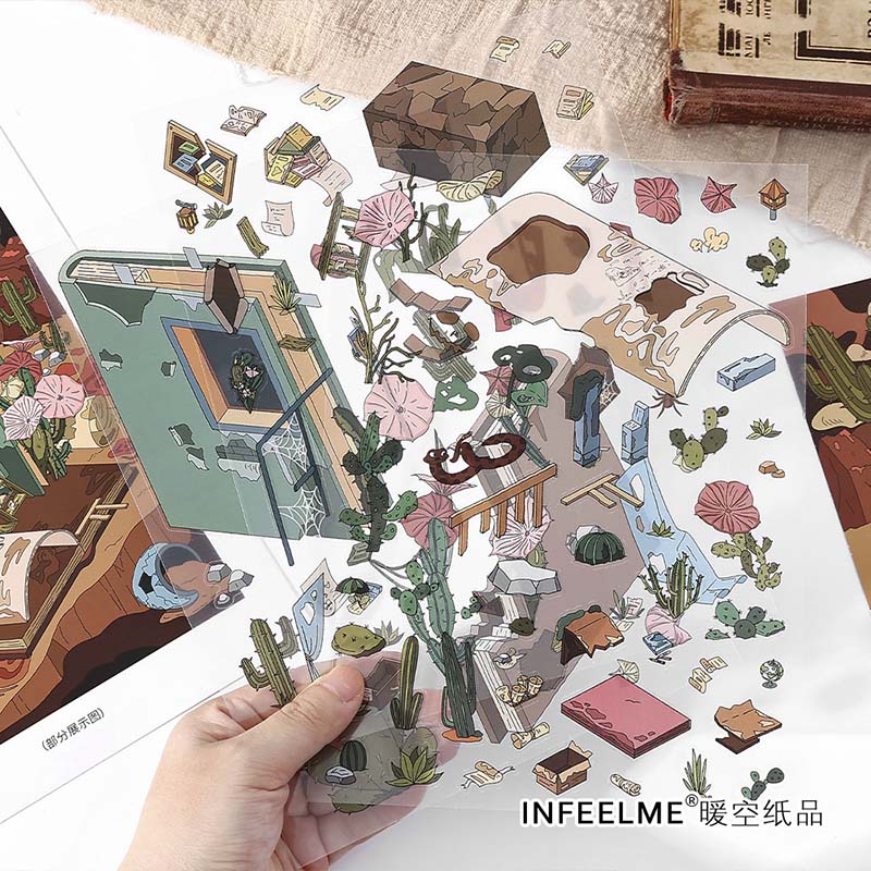 Stickers Escenario 3D Open Today V15 Rotten Desert