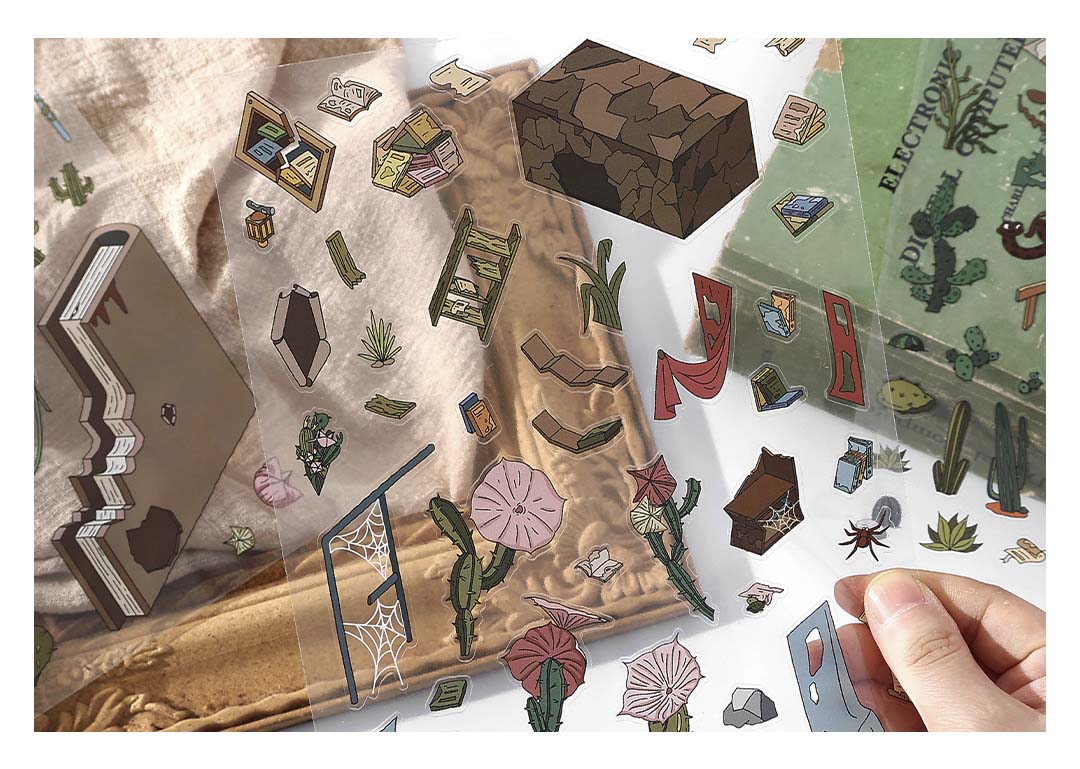 Stickers Escenario 3D Open Today V15 Rotten Desert